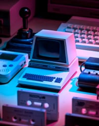 A set of retro computers